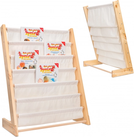 Raft pentru copii din lemn cu suport 76,5 cm