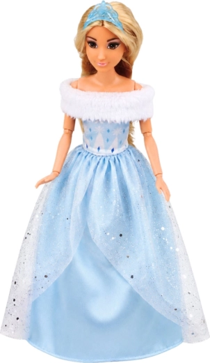 Prințesă în rochie albastră sclipitoare
