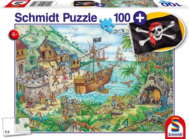 puzzle schmidt în golful piraților 100 piese cu cadou