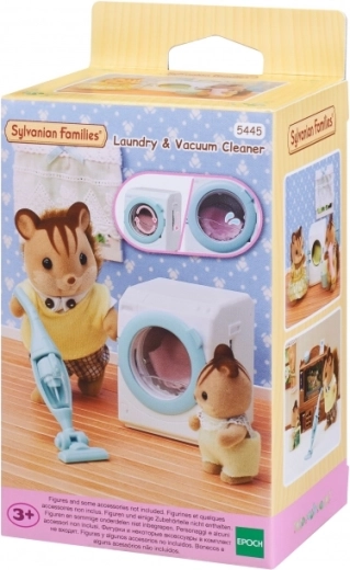 Sylvanian Families mașină de spălat și aspirator – accesoriu pentru căsuță
