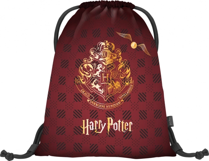 Baagl săculeț Harry Potter Hogwarts vișiniu
