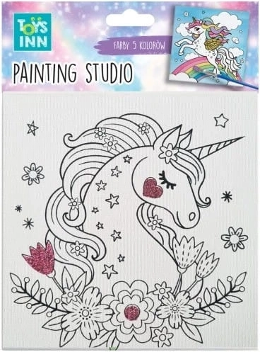 Set creativ de pictură Canvas Păsărică TOYSINN 15 × 15 cm