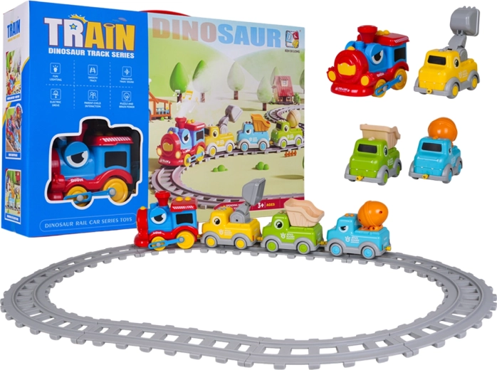 Trenulețul Dino în versiune de construcții