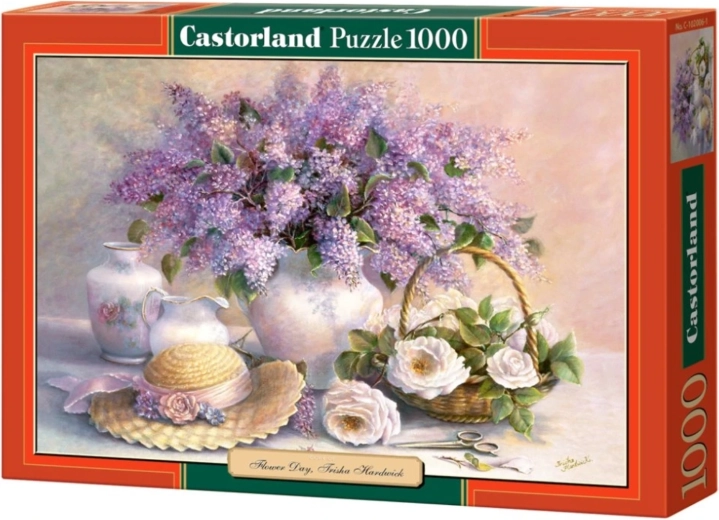 Puzzle Castorland cu flori – liliac și trandafiri, 1000 de piese