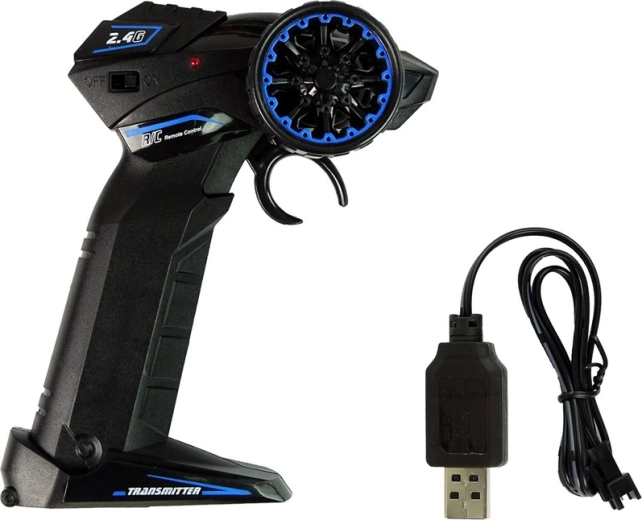 Telecomandă tip pistol confortabilă + încărcare USB