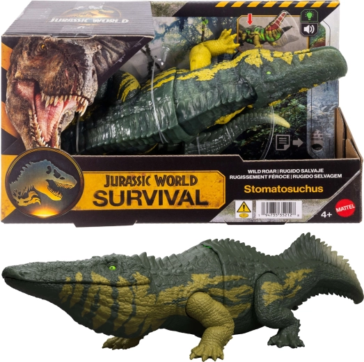 Dinozaur interactiv Jurassic World Stomatosuchus cu sunet și lumină