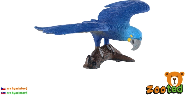 Ara hiacint – figurină 9 cm - 1 bucată