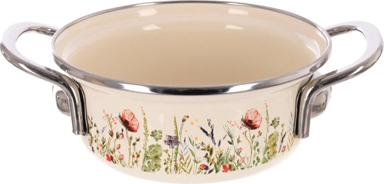 Oțel emailat rezistent cu margine din inox