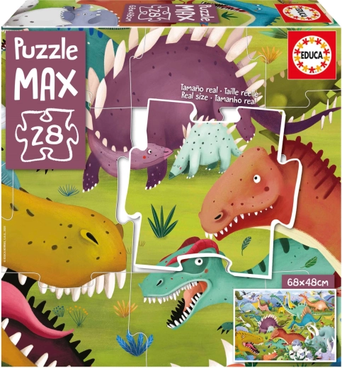 EDUCA Puzzle Dinozauri 28 de piese