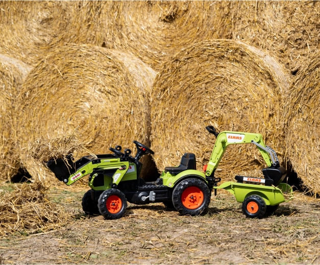 Încărcător și excavator funcționale