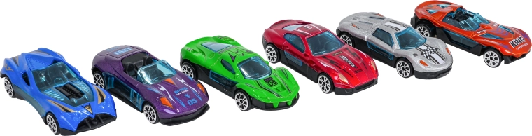 6 mașinuțe metalice în pachet