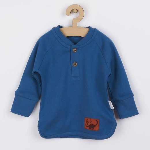 tricou pentru bebeluși din bumbac Nicol Ivo albastru 74 (6–9 luni)