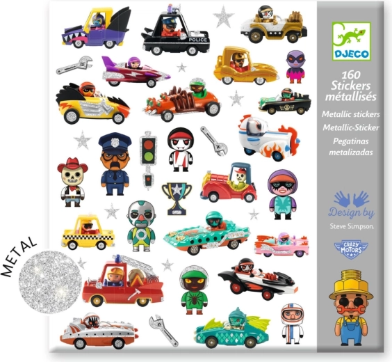 Abțibilduri Crazy Motors DJECO