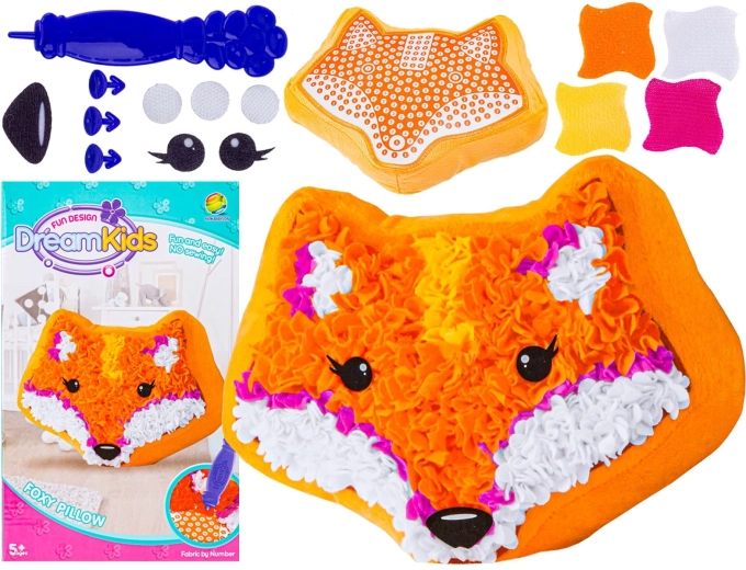 Set creativ DreamKids pentru realizarea unei pernițe vulpe - 1 bucată