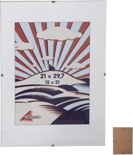 Ramă clip cu sticlă 21 × 30 cm (A4)
