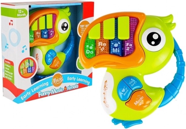 Pian Pianinko Verde Papagal pentru copii