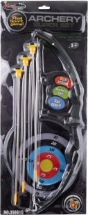 Set de tir pentru copii cu arc, săgeți și țintă