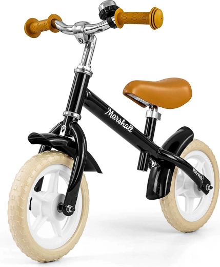 Bicicletă fără pedale pentru copii Milly Mally Marshall, neagră