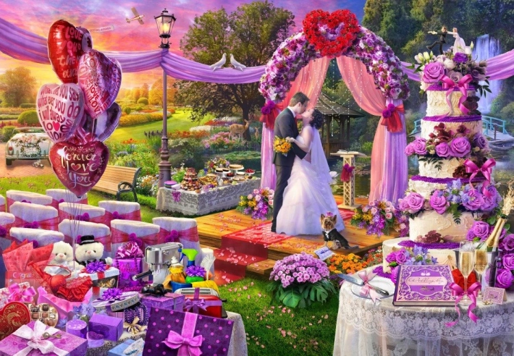 Puzzle Bluebird Ziua nunții 1000 piese