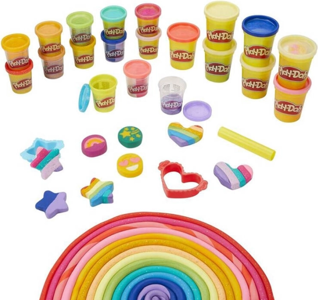 Set mare de creativitate Play-Doh cu 21 de tuburi