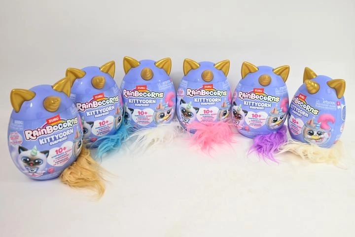 ZURU Rainbocorns Kittycorn Surprise – ou cu surpriză cu pisicuță-unicorn din pluș