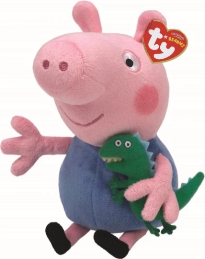 Figurină de pluș Ty Peppa Pig George 20 cm