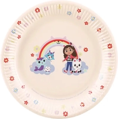 Farfurii din hârtie Căsuța magică a lui Gabi mix 23 cm (6 buc.)