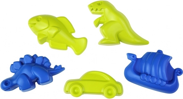 Forme de nisip cu dinozaur, 5 piese