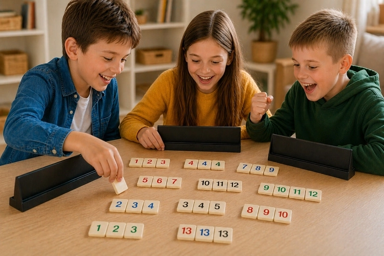 Joc de familie care exersează logica și calculul