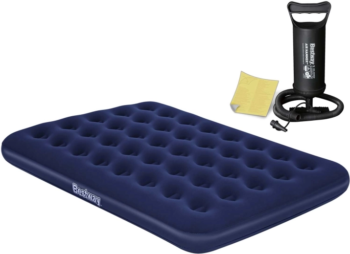 Saltea gonflabilă Bestway 191 × 137 × 22 cm cu pompă manuală