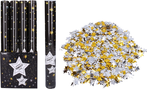 Confetti pentru petrecere cu lansare Stele 50 cm