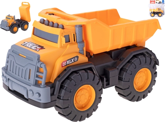 Basculantă de construcții 33 cm – jucărie din plastic cu rulare liberă