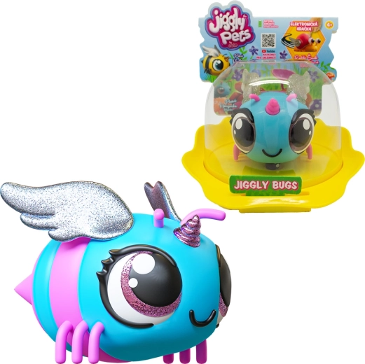 Albinuță interactivă albastră JIGGLY BUGS EOLO