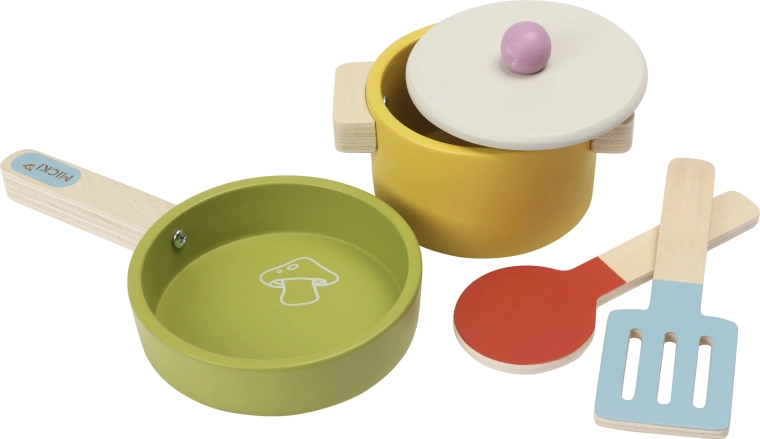 Set de vase din lemn pentru copii Micki