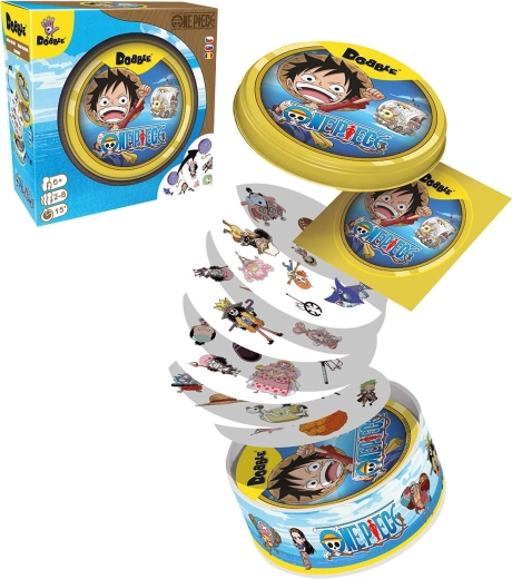 Asmodee Dobble One Piece – joc de observație într-o cutie metalică