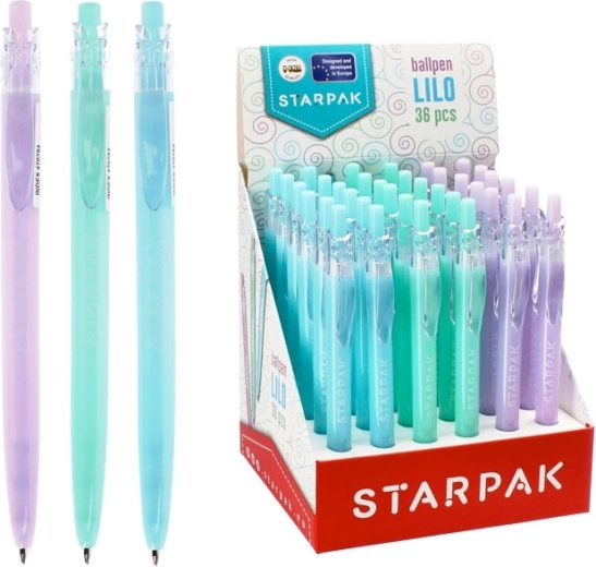 Pix cu bilă retractabil în culori pastel 0,7 mm - 1 bucată