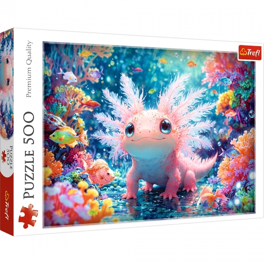 Puzzle 500 piese – axolotl Trefl