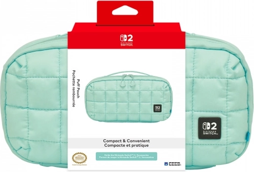 Husă moale HORI Puff Pouch Cozy Green pentru Nintendo Switch 2