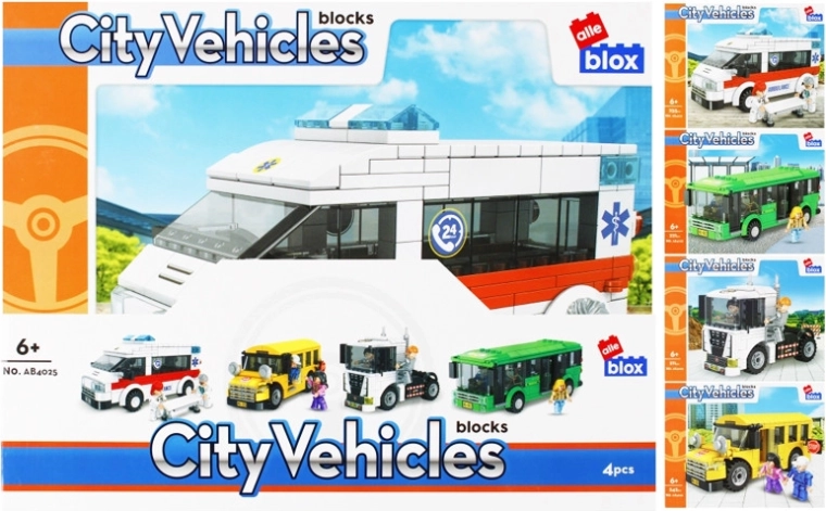 Set de construcție vehicul urban – 4 variante