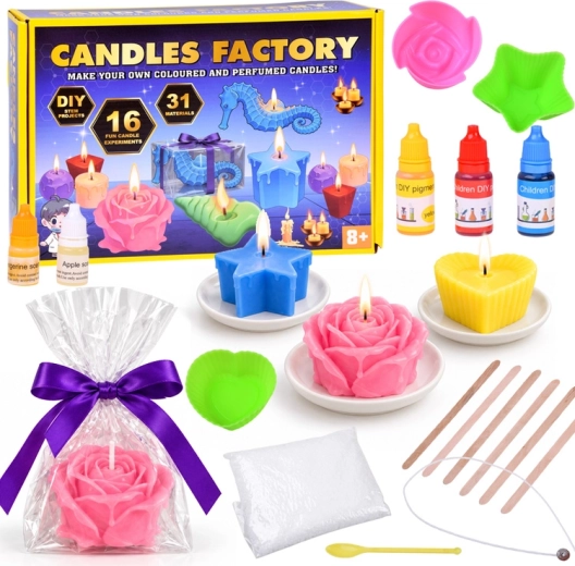 Set creativ pentru realizarea lumânărilor parfumate Candles Factory
