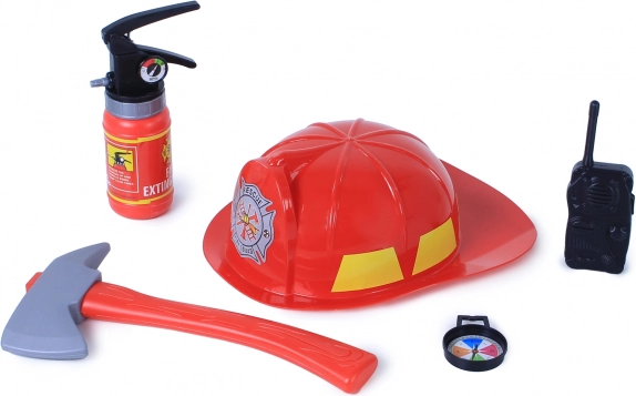 Set de pompier cu cască și accesorii pentru copii