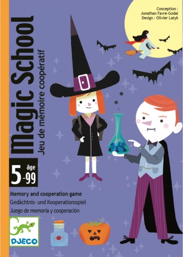 Joc de cărți Școala de magie de la DJECO