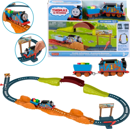 Fisher-Price Thomas și prietenii Aventurile noroioase ale lui Thomas cu propulsie și șine