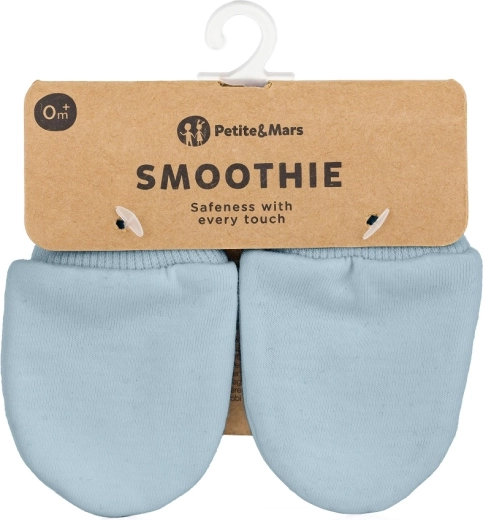 Petite&Mars mănuși pentru bebeluși Smoothie Sky Blue