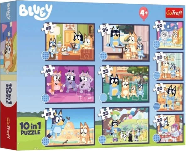 Puzzle Bluey 10 în 1