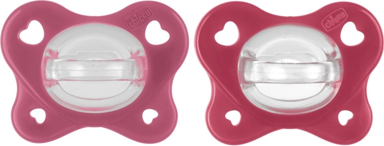Chicco PhysioForma Dual Soft suzete roz 16–36 luni, 2 buc