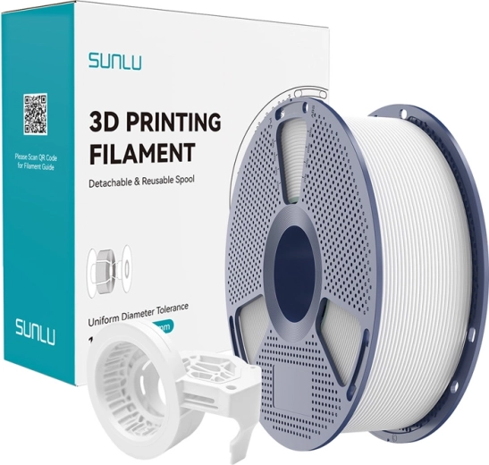 Filament mat cu viteză mare SUNLU PETG – alb