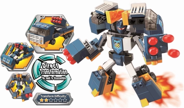 Qman Blast Ranger gardian bombă set de construcție 2în1