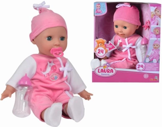 Păpușa Laura cu gingureli de copil 38 cm