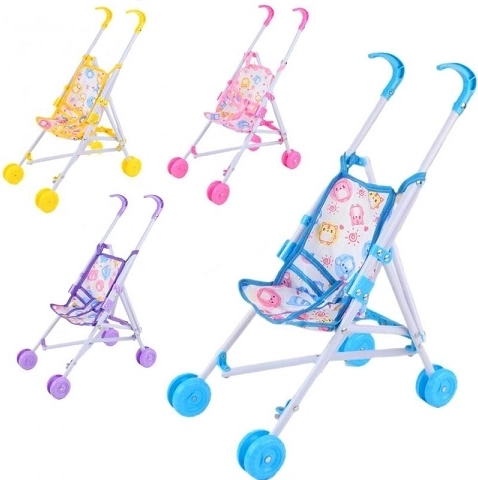 Cărucior metalic tip buggy (golf) pentru păpuși, 52 cm